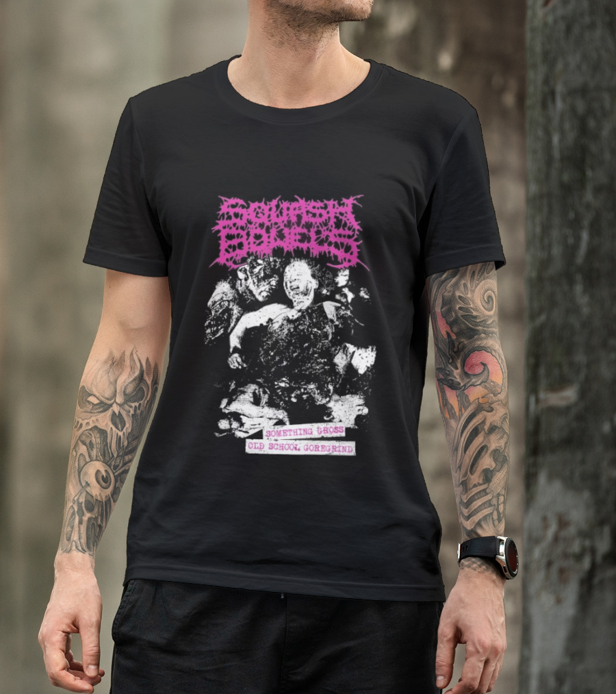 Squash Bowels Something Gross Old School Goregrind Pink Psychotic Gore T-Shirt