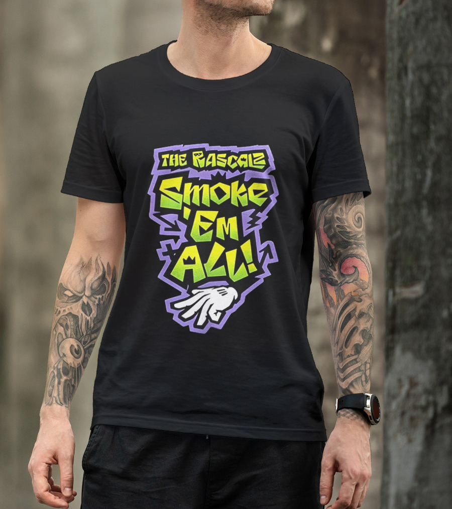 The Rascalz Smoke 'Em All Hand Gesture Street T-Shirt