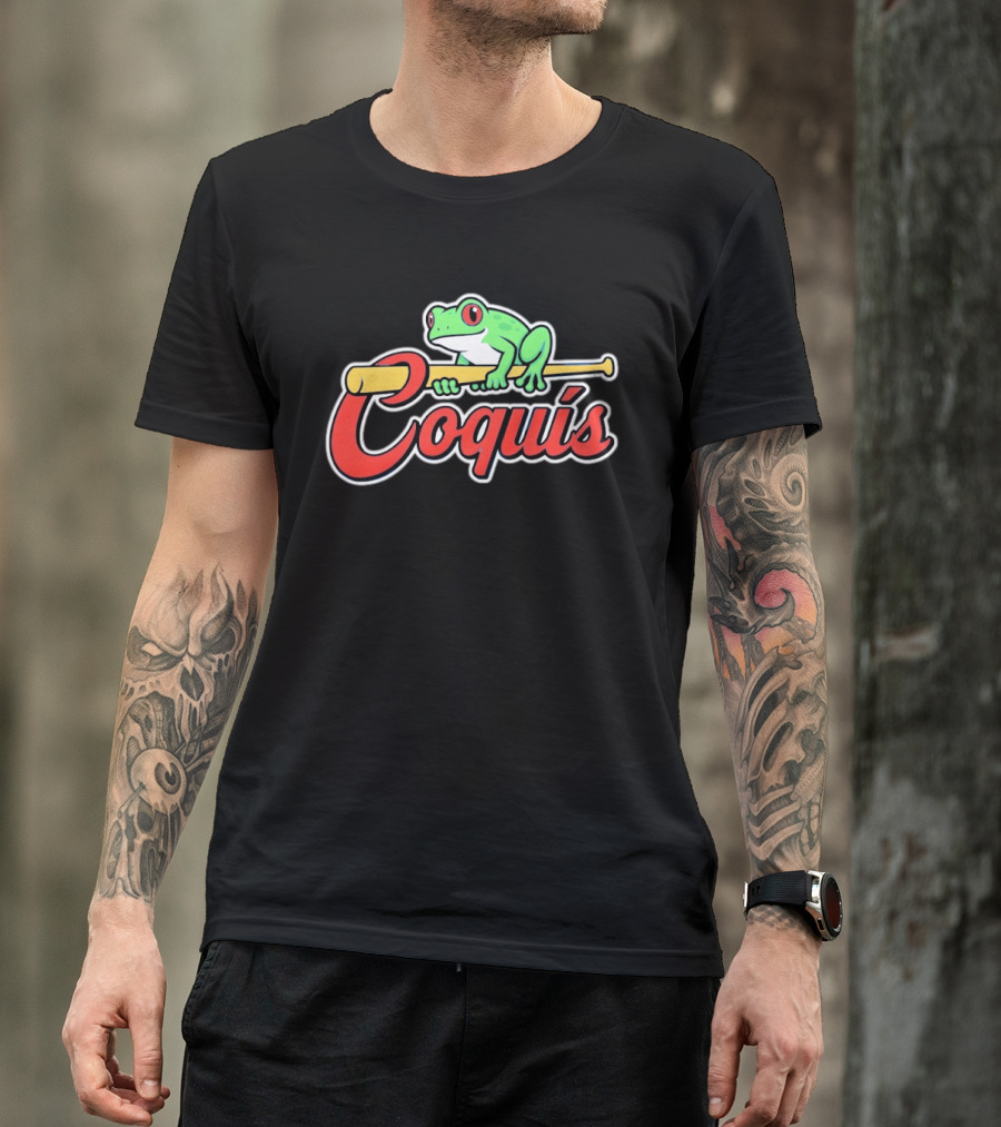 St Louis Cardinals Coquis Frog Baseball Bat Puerto Rico T-Shirt