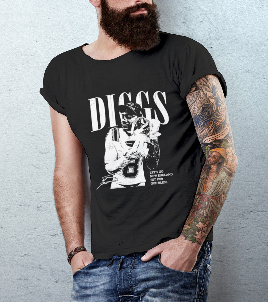 Diggs Let's Go New England Est 1960 God Bless T-Shirt