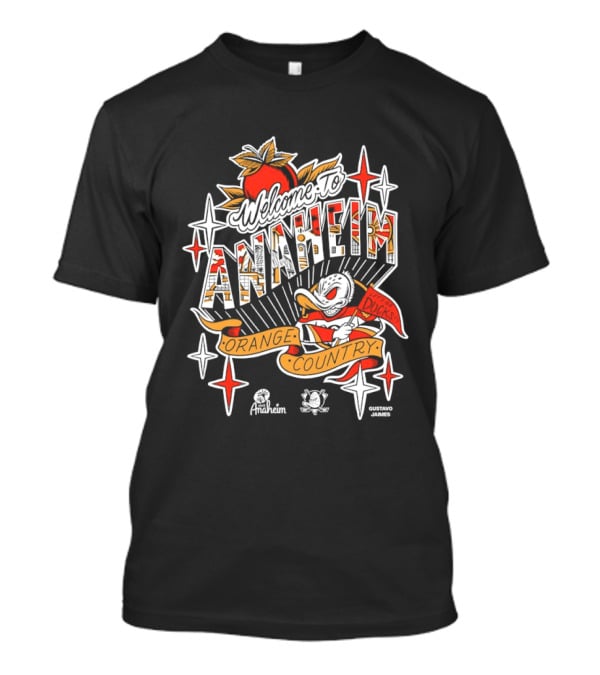 Welcome To Anaheim Ducks Orange County Disney Collaboration T-Shirt