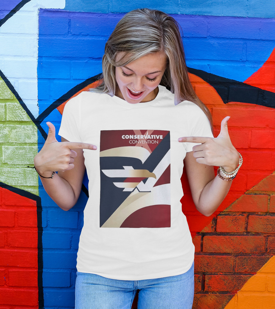 CONSERVATIVE CONVENTION Eagle American Flag T-Shirt