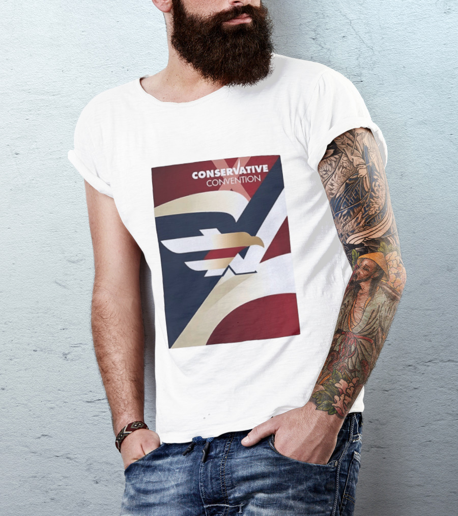 CONSERVATIVE CONVENTION Eagle American Flag T-Shirt