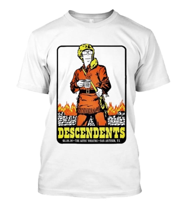 Descendents Coffee Aztec Theatre San Antonio Feb 28 2026 T-Shirt