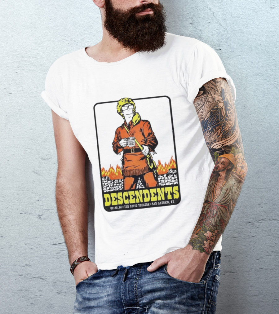 Descendents Coffee Aztec Theatre San Antonio Feb 28 2026 T-Shirt