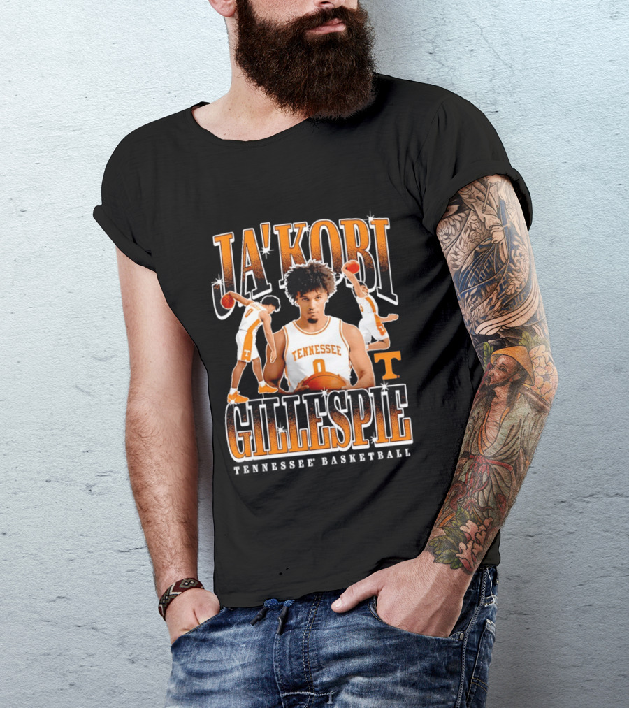 Ja'Kobi Gillespie Slam Dunk Tennessee Volunteers Basketball 0 T-Shirt