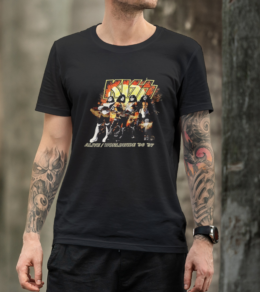Kiss Alive Worldwide 1996 Tour Birmingham AL USA T-Shirt