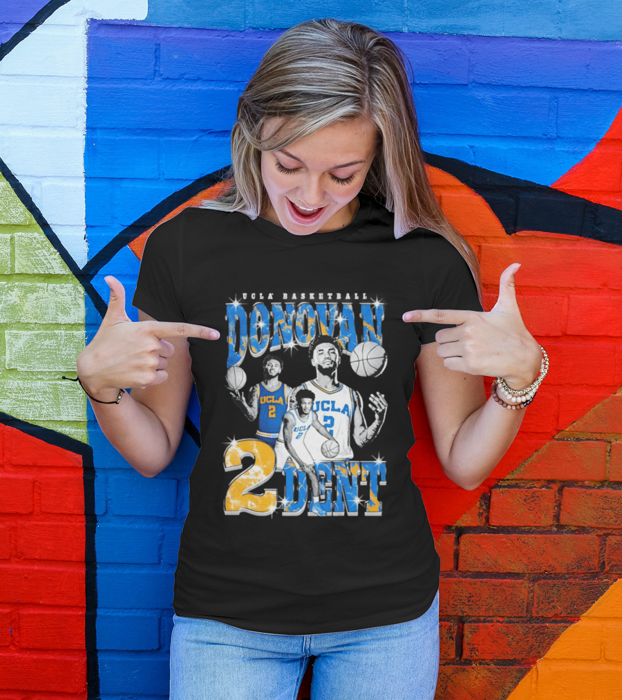 Donovan Dent 2 UCLA Bruins Basketball Player Vintage Team Spirit T-Shirt