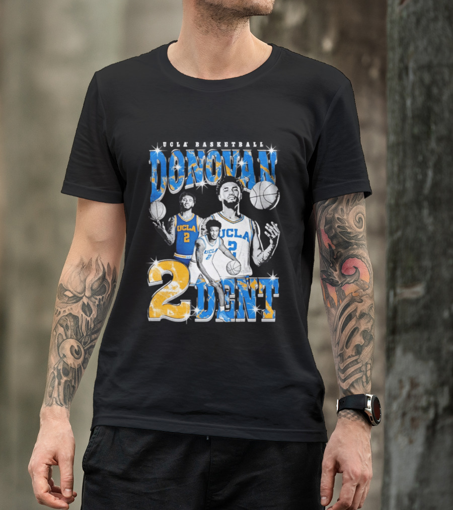 Donovan Dent 2 UCLA Bruins Basketball Player Vintage Team Spirit T-Shirt