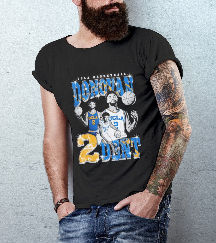 Donovan Dent 2 UCLA Bruins Basketball Player Vintage Team Spirit T-Shirt