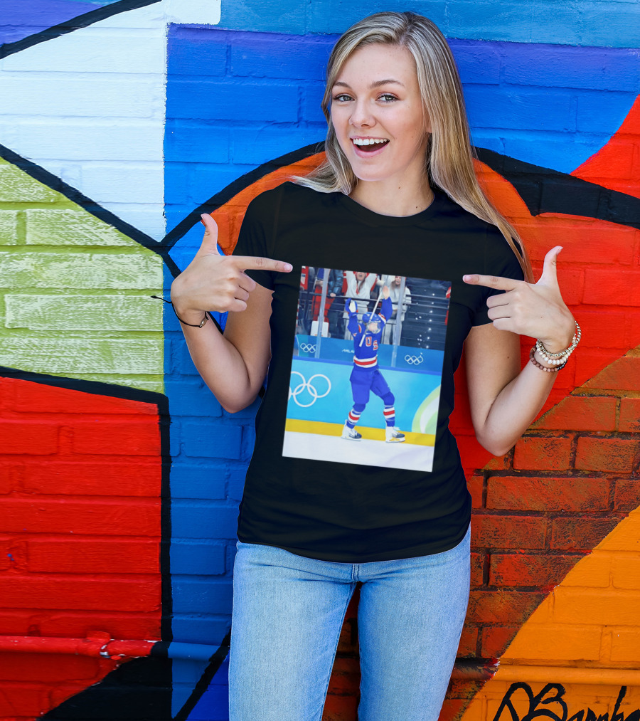 Megan Keller USA Women's Ice Hockey 2026 Olympics Celebration T-Shirt
