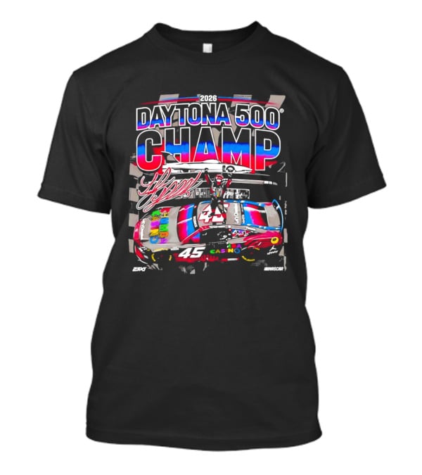 2026 Daytona 500 Champ Tyler Reddick Car Racing Victory Celebration T-Shirt