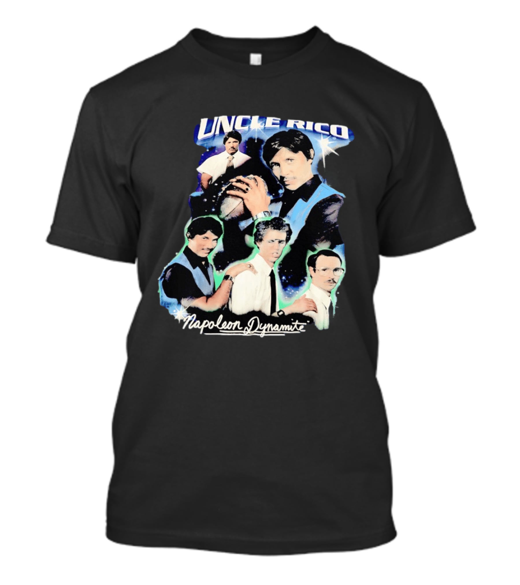 Uncle Rico Football 2004 Napoleon Dynamite Movie Collage T-Shirt
