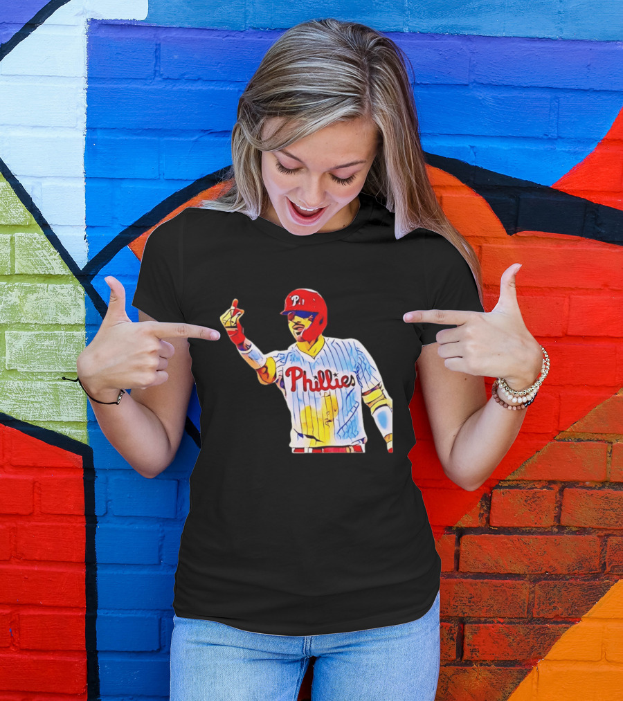 Philadelphia Phillies Nick Castellanos Gesture Baseball Moment T-Shirt