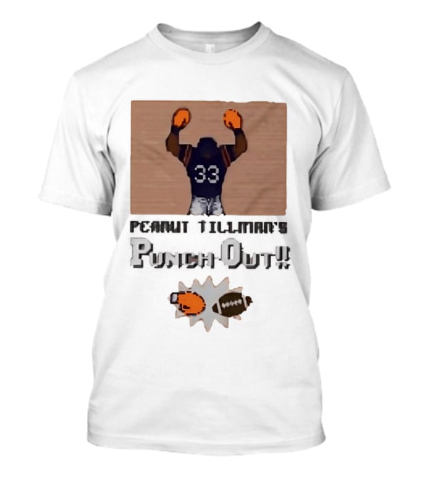 Peanut Tillman Punch Out 33 Chicago Bears Football T-Shirt