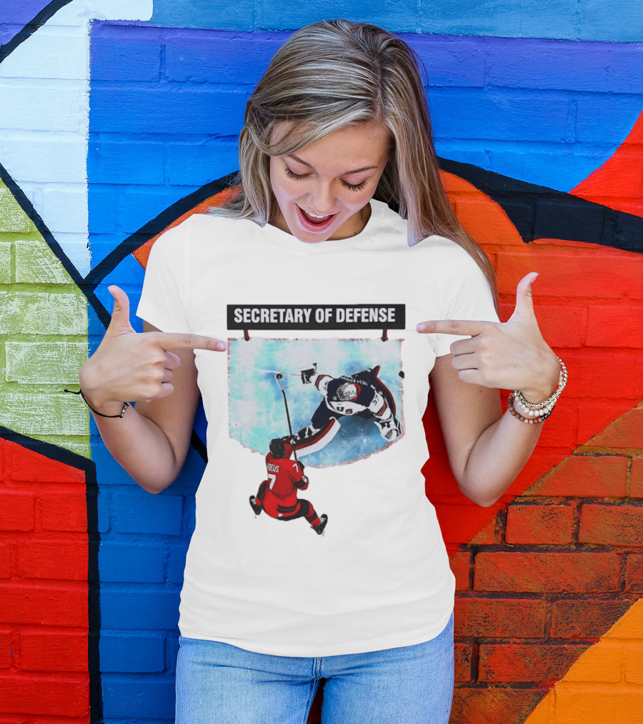 Secretary Of Defense USA Hockey Goalie Epic Save Faceoff T-Shirt