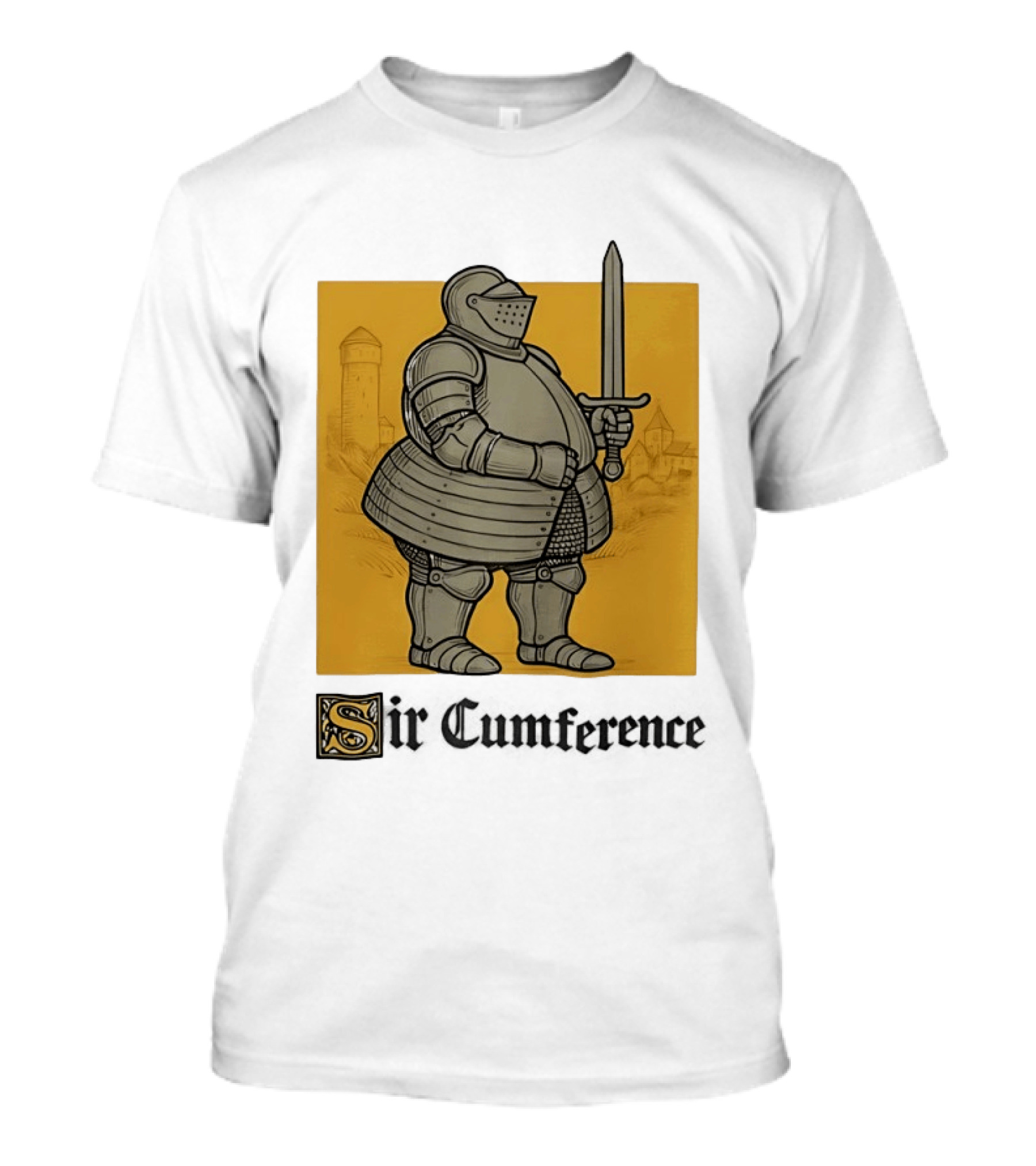 Sir Cumference Chubby Medieval Soldier Holding Sword T-Shirt