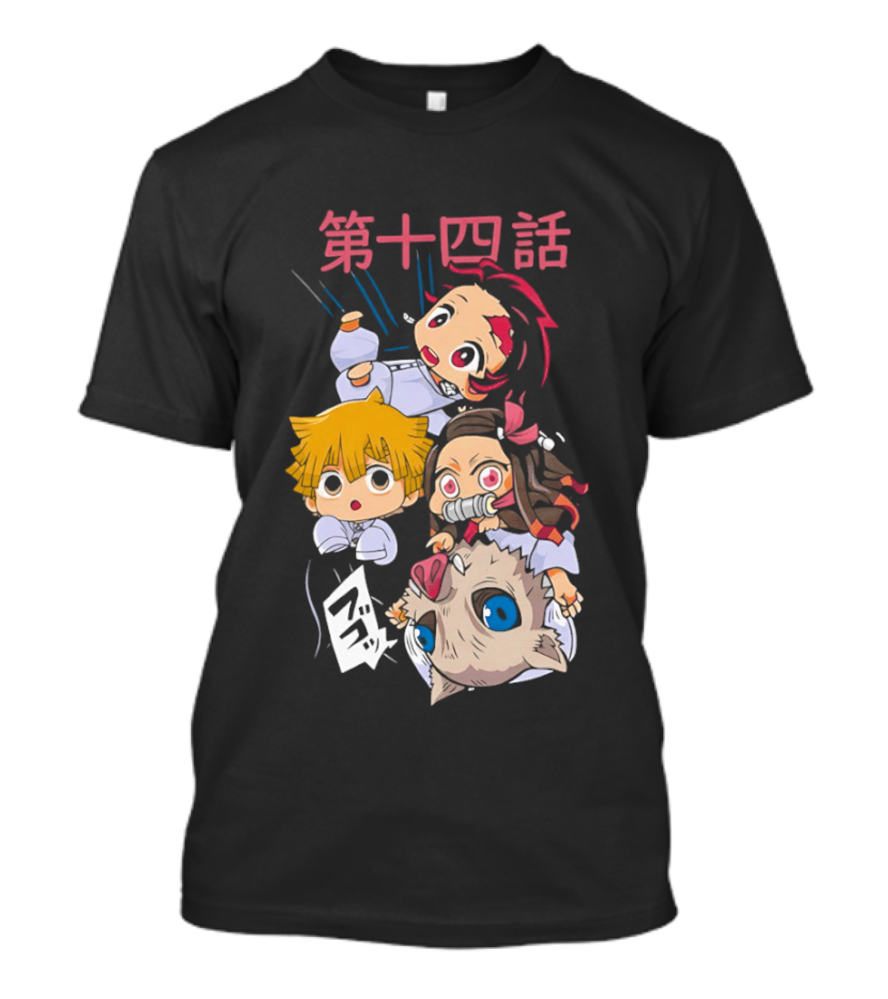 Chibi Anime Characters Playful Expressions T-Shirt