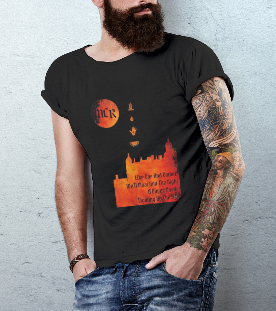 MCR Like Gas And Ember We'll Float Into The Night A Paper Castle Lighting Up The Sky T-Shirt