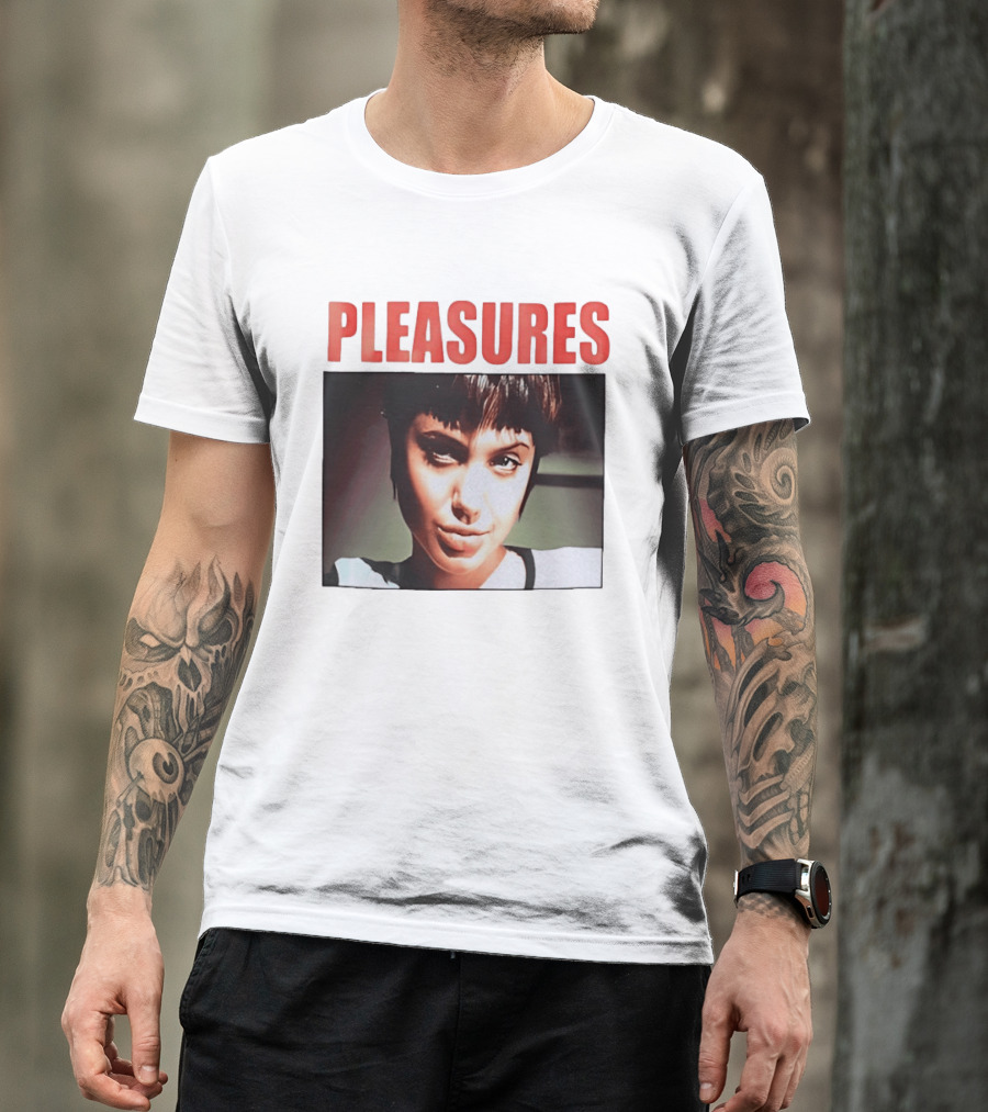 Pleasures Angelina Jolie Bold Typography Fashion T-Shirt