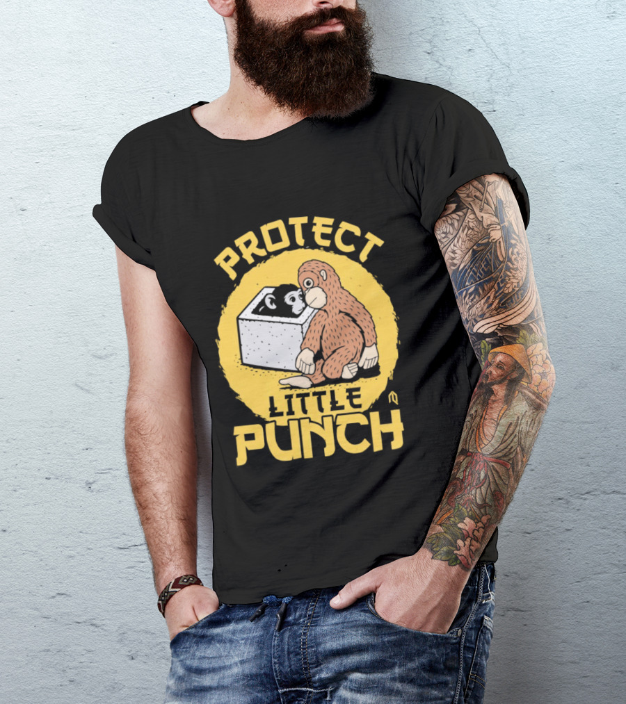 Protect Little Punch The Monkey T-Shirt