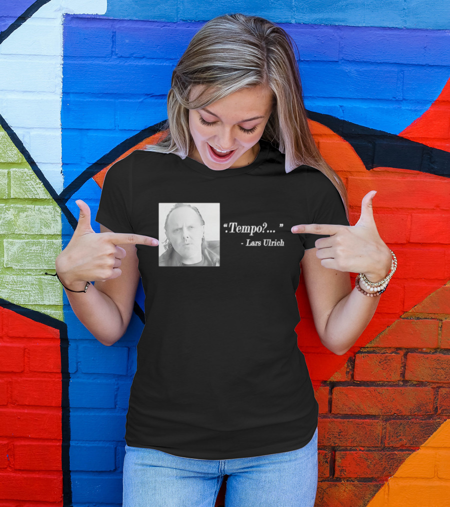 Lars Ulrich Tempo Vintage Style Photo T-Shirt