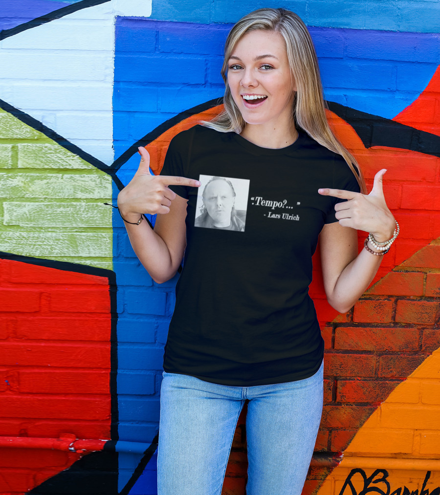 Lars Ulrich Tempo Vintage Style Photo T-Shirt