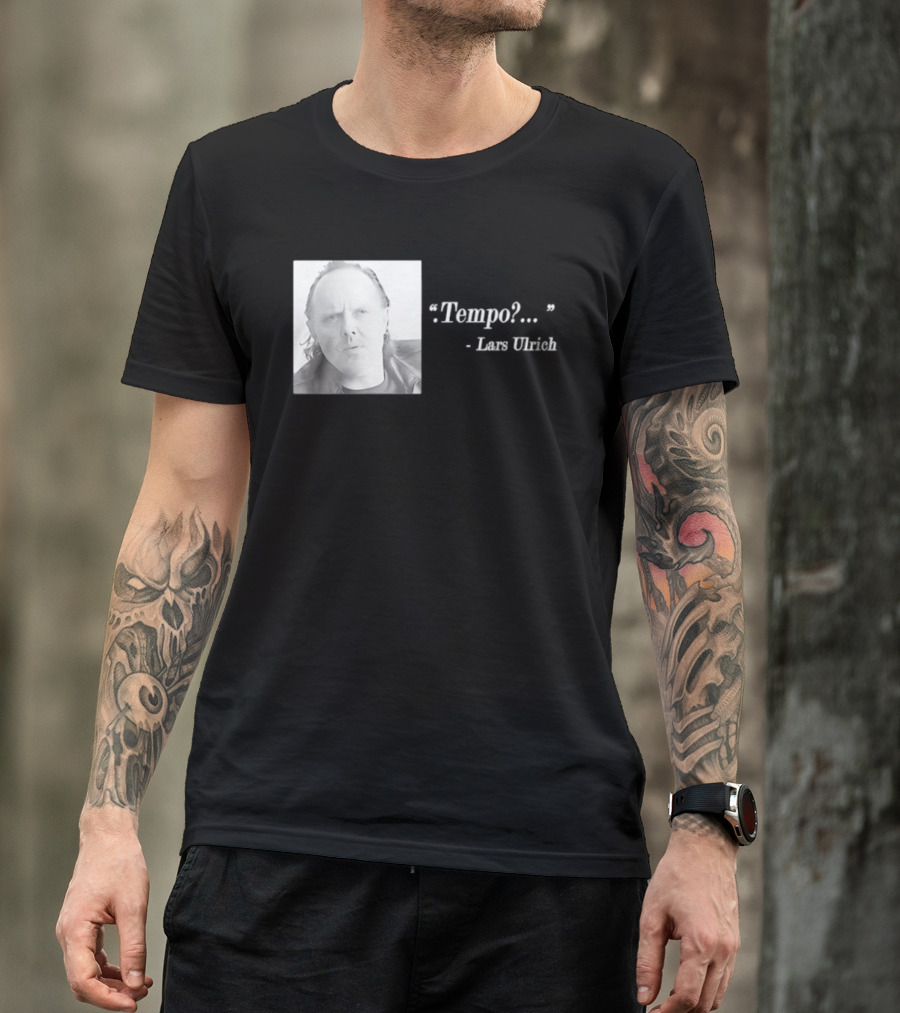 Lars Ulrich Tempo Vintage Style Photo T-Shirt