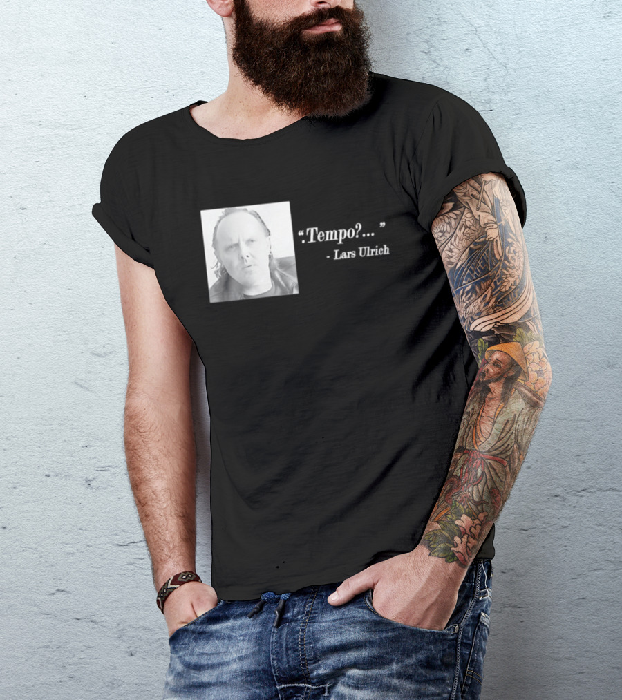 Lars Ulrich Tempo Vintage Style Photo T-Shirt