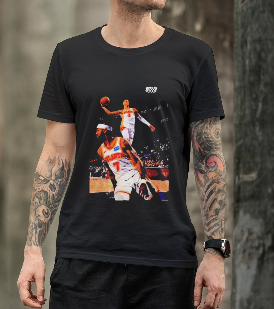 Nickeil Alexander Walker Jalen Johnson Slam Dunk Atlanta Hawks Basketball T-Shirt