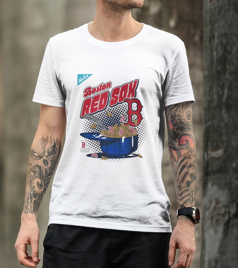Boston Red Sox B Cap With Cereal Bowl T-Shirt