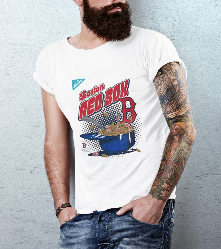 Boston Red Sox B Cap With Cereal Bowl T-Shirt