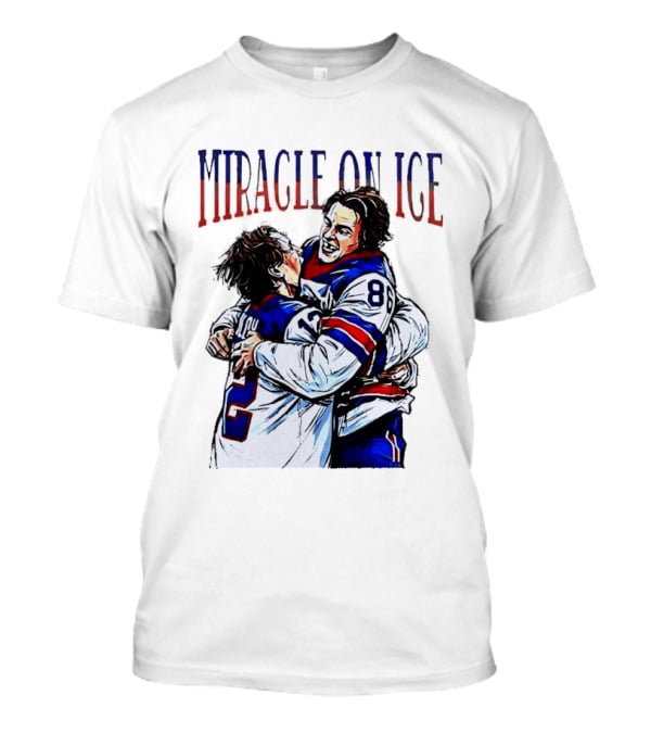 Miracle On ICE Jack Hughes Quinn Hughes USA Olympic Hockey Hug T-Shirt