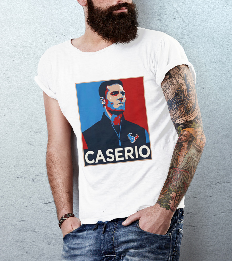 Caserio Houston Texans Bold Red Blue T-Shirt