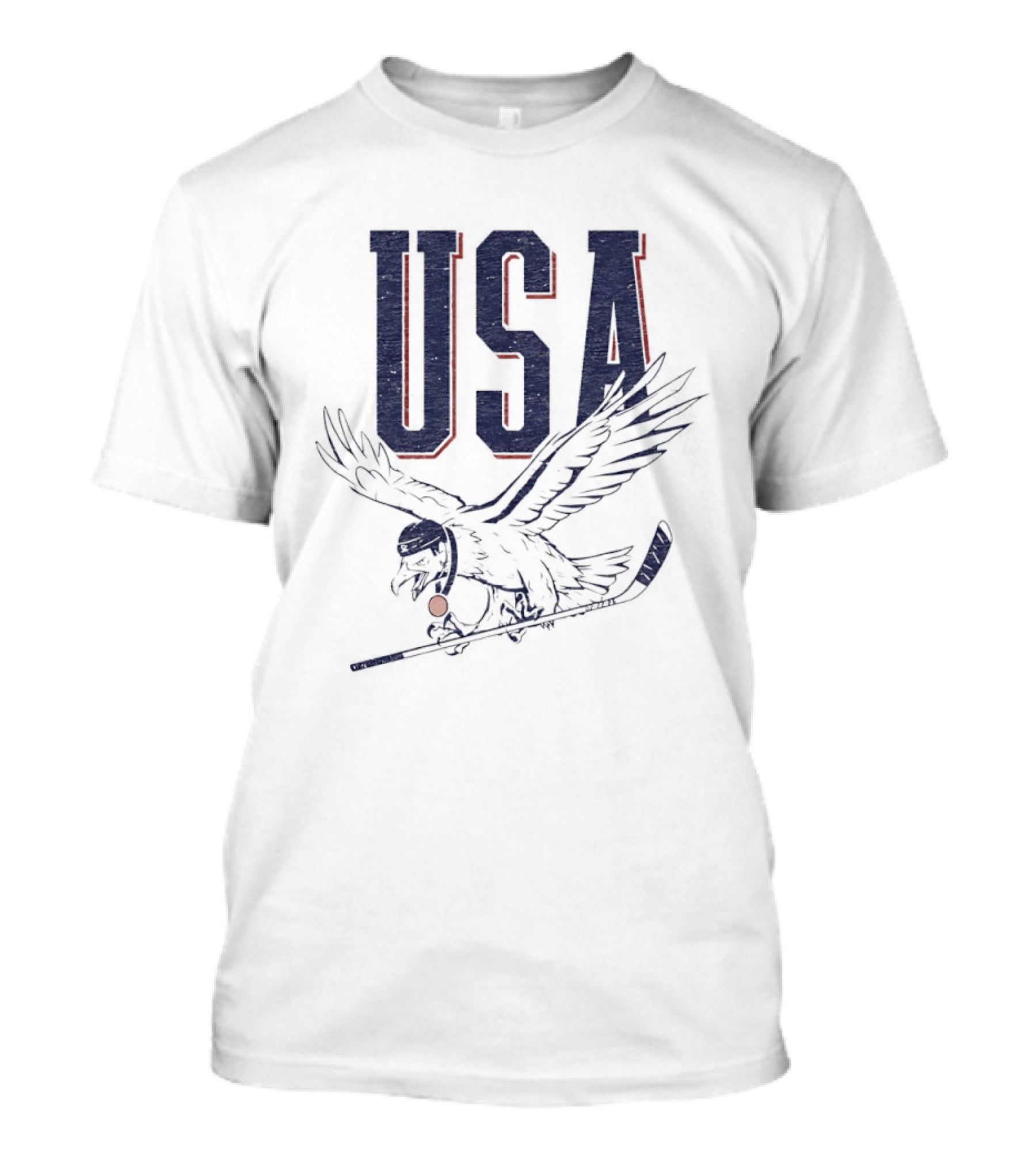 USA Eagle Hockey Stick T-Shirt