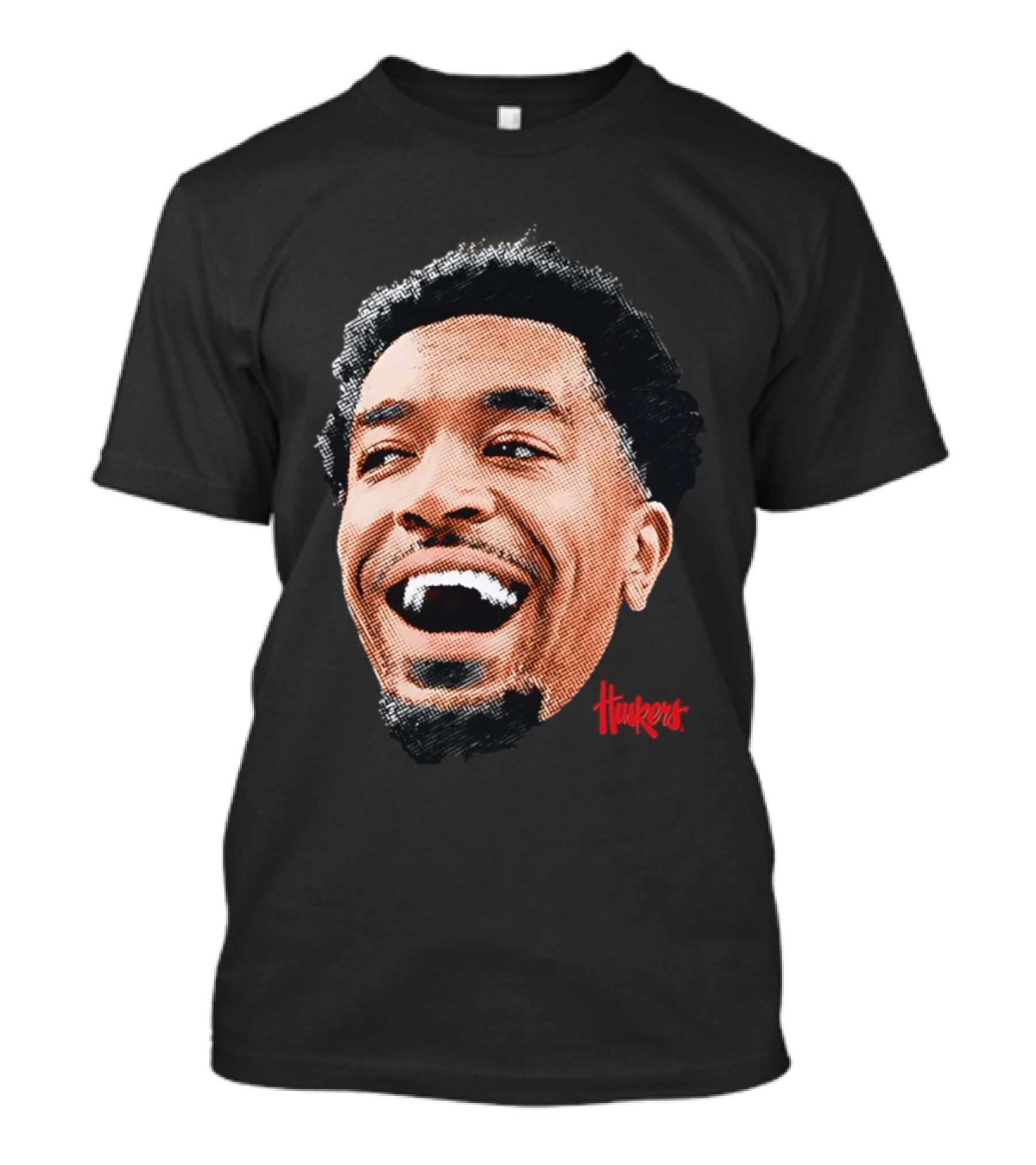 Jamarques Lawrence Nebraska Cornhuskers Player Big Head Huskers T-Shirt