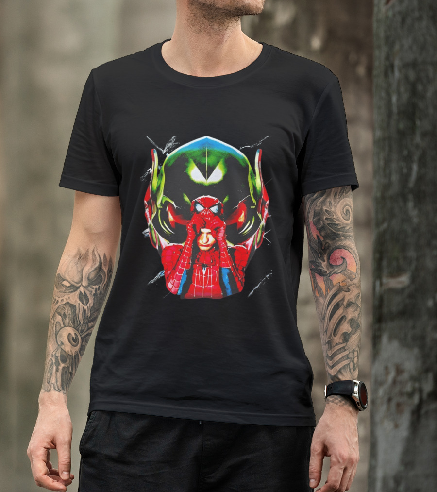 Spiderman Green Goblin Mask T-Shirt