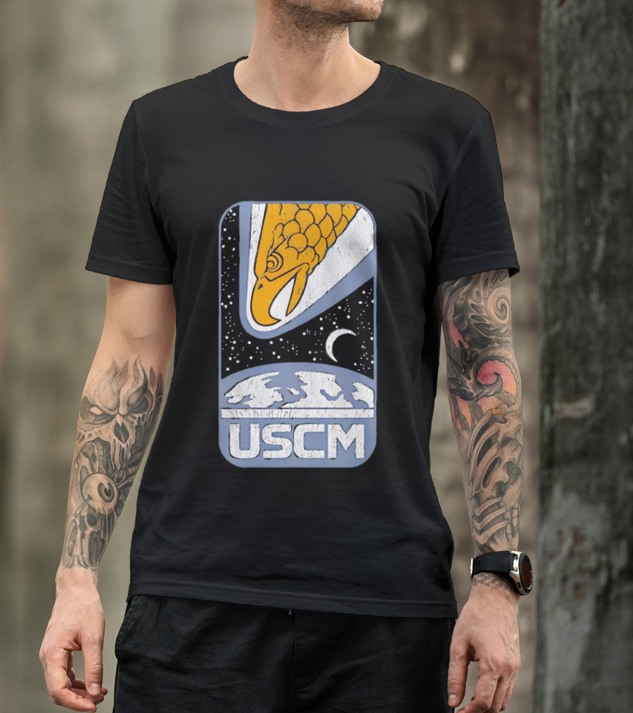 USCM Screaming Eagle Lunar Night Sky T-Shirt