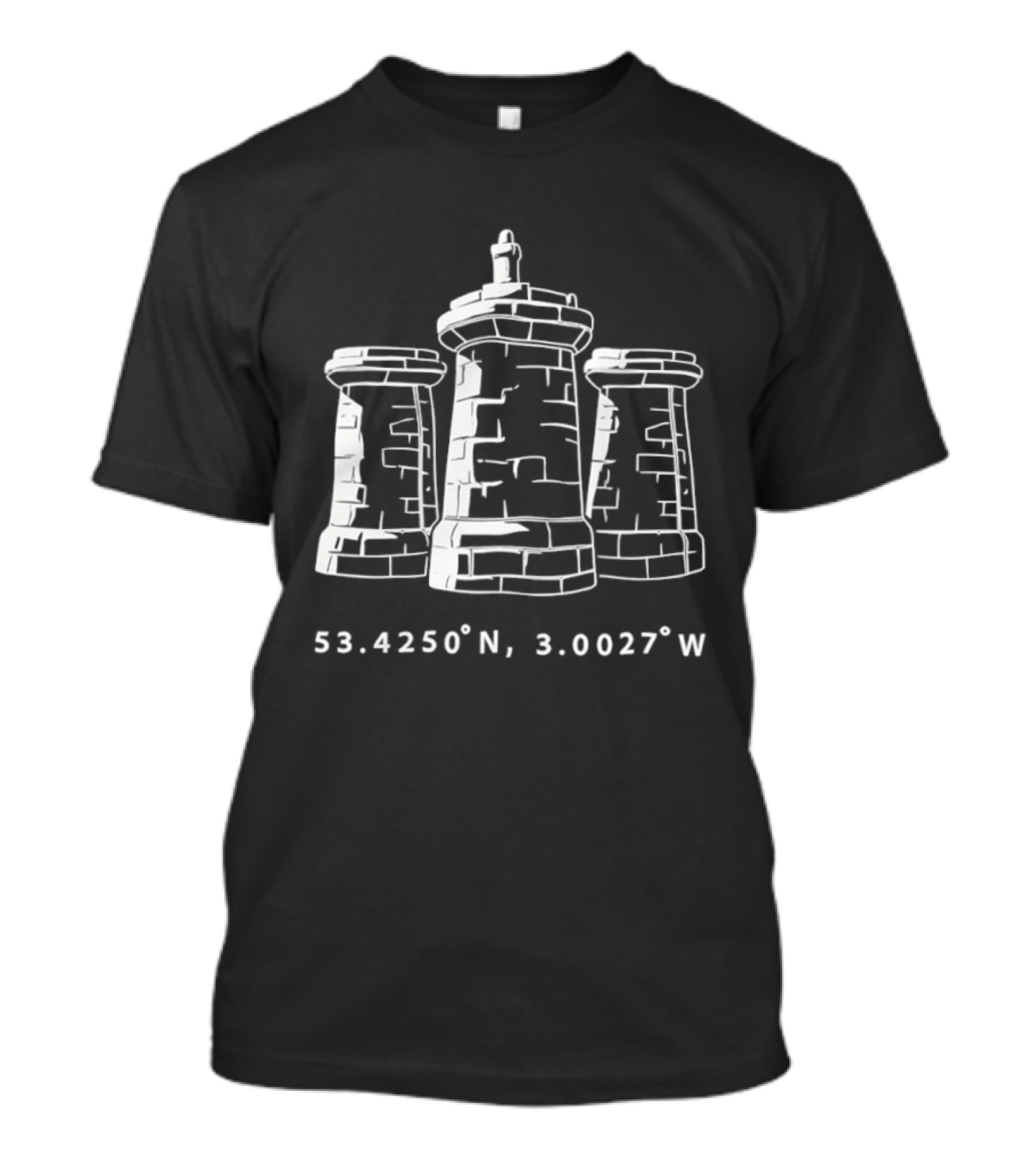 Bramley Moore Liverpool Coordinates 53.4250°N 3.0027°W T-Shirt