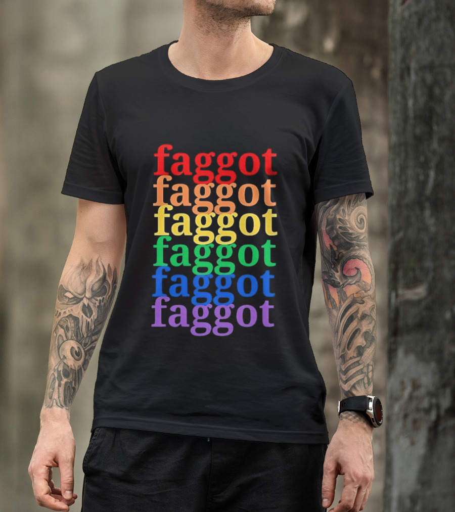 Faggot LGBT Flag T-Shirt