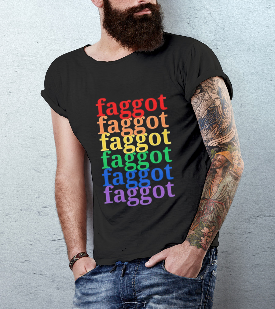 Faggot LGBT Flag T-Shirt