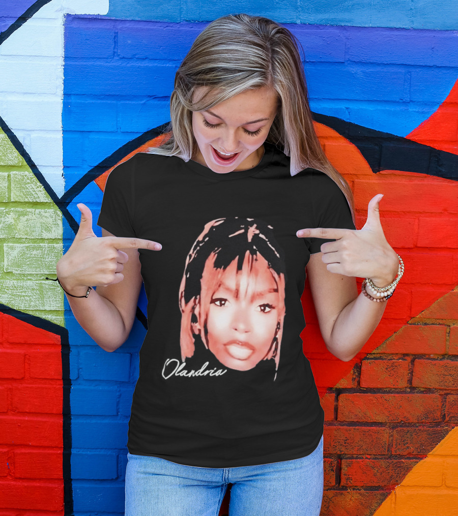 Olandria Carthen Big Face Bold Expression Trend T-Shirt