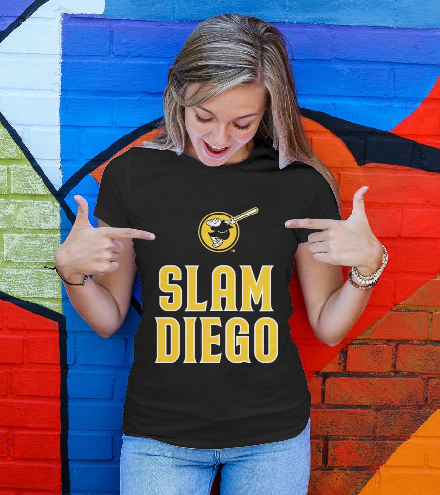 San Diego Padres Slam Diego Baseball Bat T-Shirt