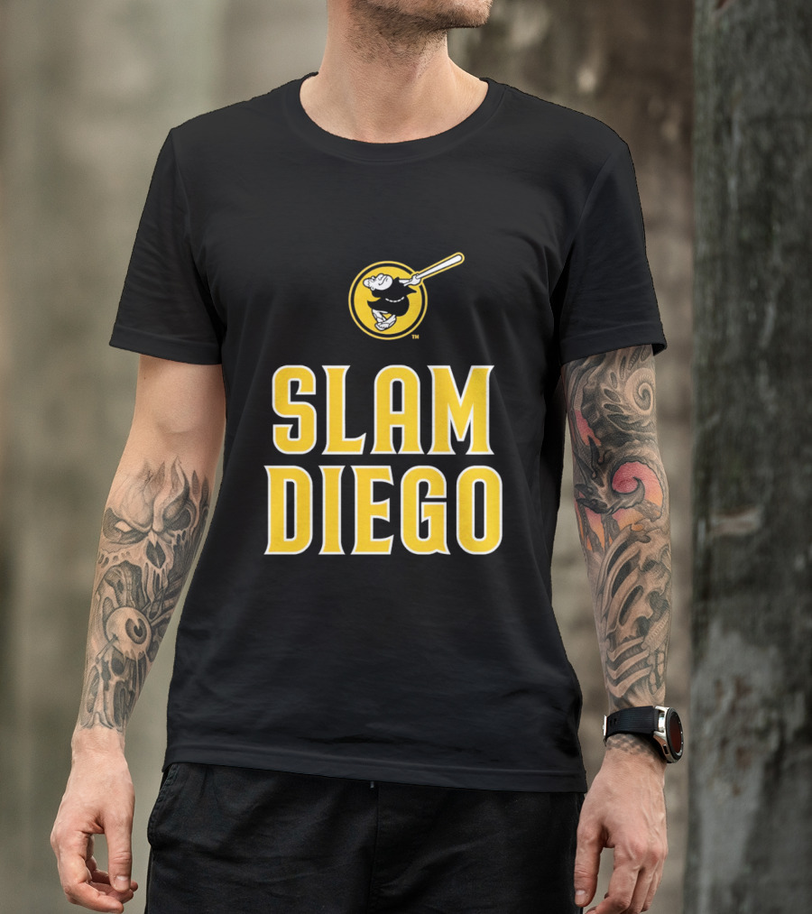 San Diego Padres Slam Diego Baseball Bat T-Shirt