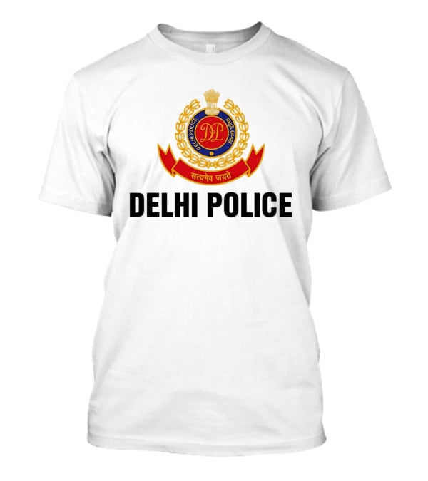 DELHI POLICE Satyamev Jayate Seal T-Shirt