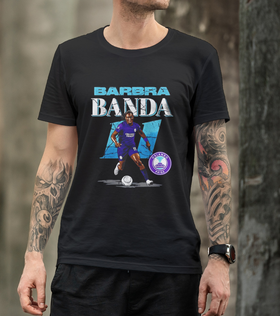 Barbra Banda Orlando Pride Number 11 Cracked T-Shirt