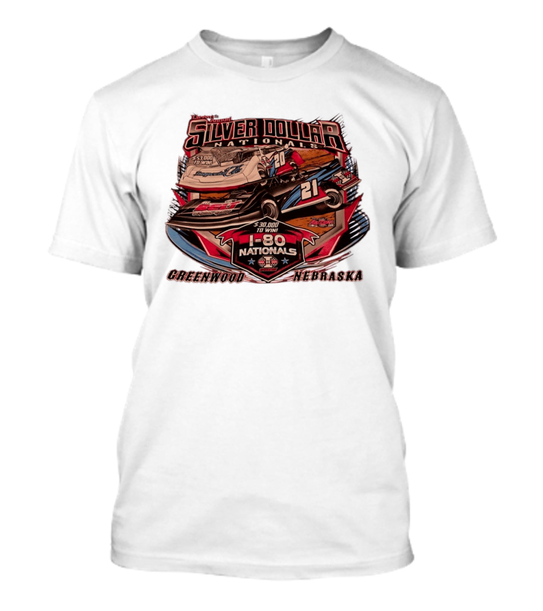 Silver Dollar Nationals I 80 Nationals $30,000 To Win Greenwood Nebraska T-Shirt