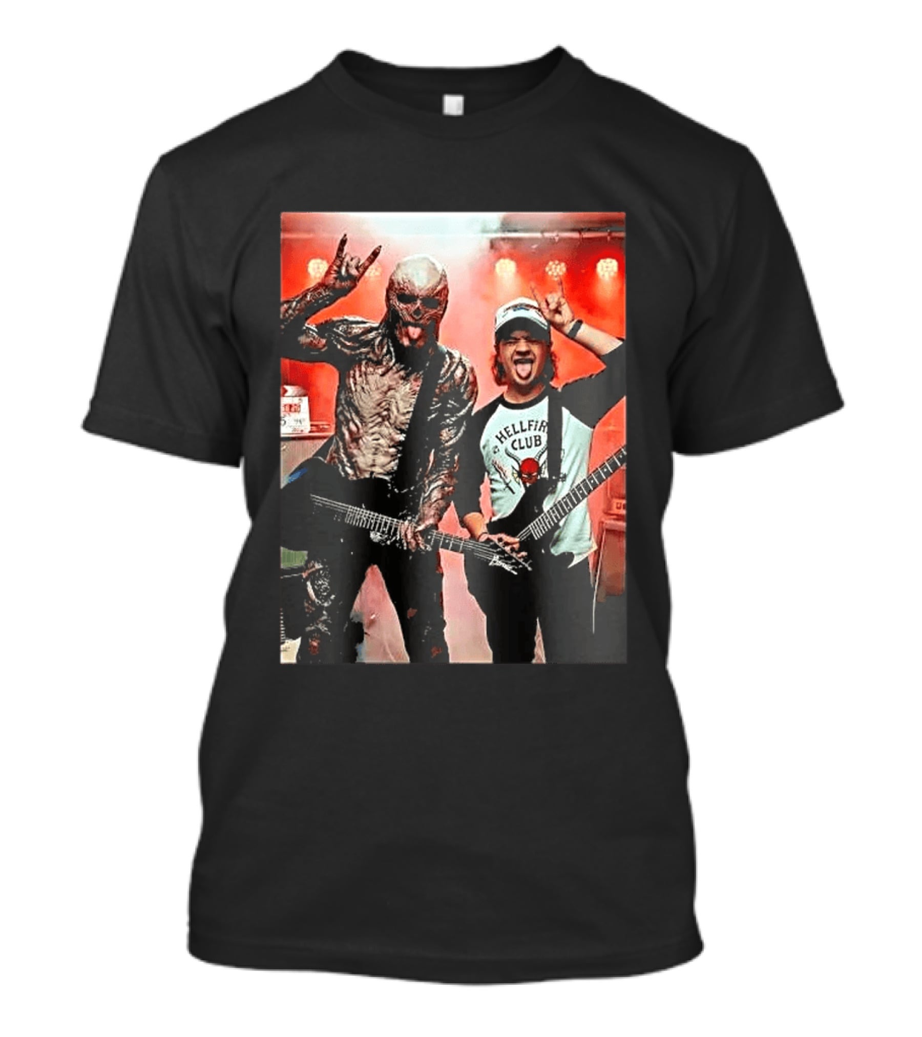 Vecna Dustin Henderson Hellfire Club Stranger Things Guitar Jam Session T-Shirt