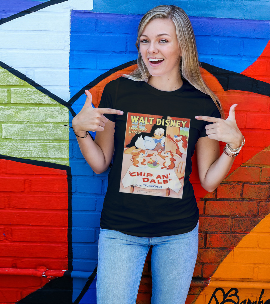 Walt Disney Presents Donald Duck In Chip An Dale Color By Technicolor T-Shirt