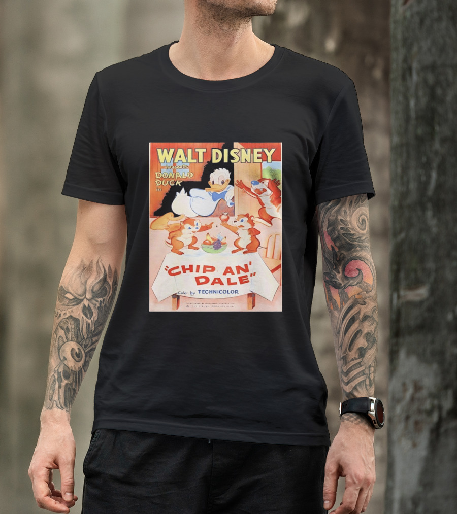 Walt Disney Presents Donald Duck In Chip An Dale Color By Technicolor T-Shirt